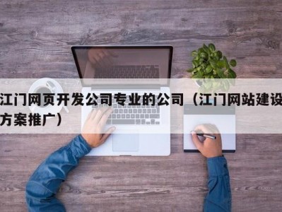 江门网页开发公司专业的公司（江门网站建设方案推广）