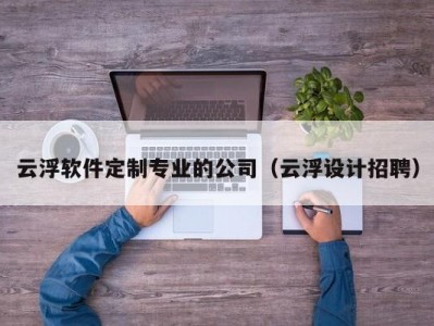 云浮软件定制专业的公司（云浮设计招聘）