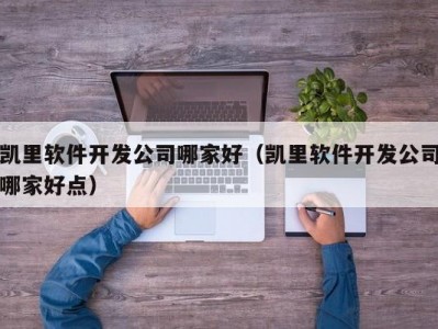 凯里软件开发公司哪家好（凯里软件开发公司哪家好点）