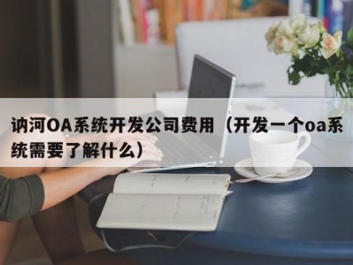 讷河oa系统开发公司费用（开发一个oa系统需要了解什么）