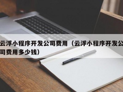 云浮小程序开发公司费用（云浮小程序开发公司费用多少钱）