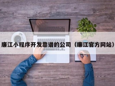 廉江小程序开发靠谱的公司（廉江官方网站）