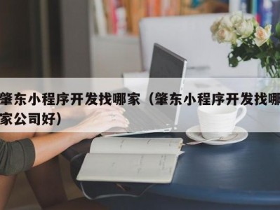 肇东小程序开发找哪家（肇东小程序开发找哪家公司好）